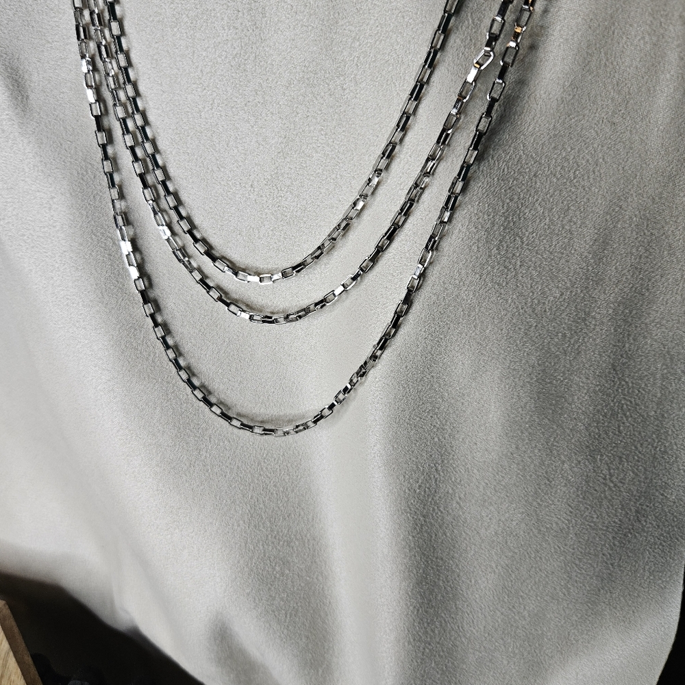 Dramatic Silver Box Chain - Picture 9 of 10